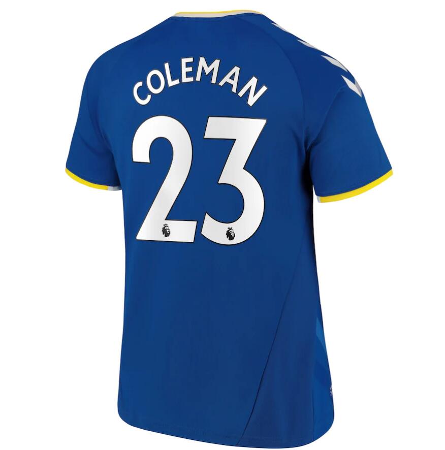 2021/22 Everton Home Kit Soccer Jersey with Coleman 23 printing